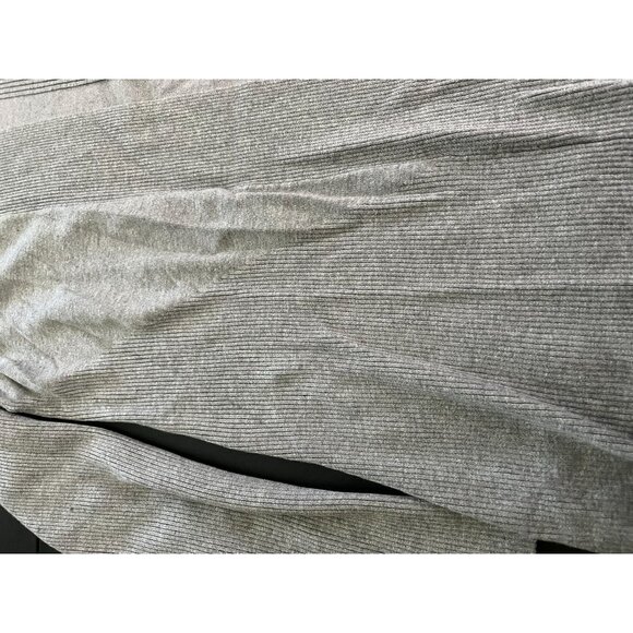 Dana Buchman Open Cardigan Ribbed Solid Gray Cardigan XL - Picture 4 of 6